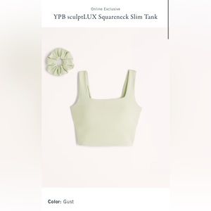 NWT Abercrombie & Fitch YPB sculptLUX Squareneck Slim Tank